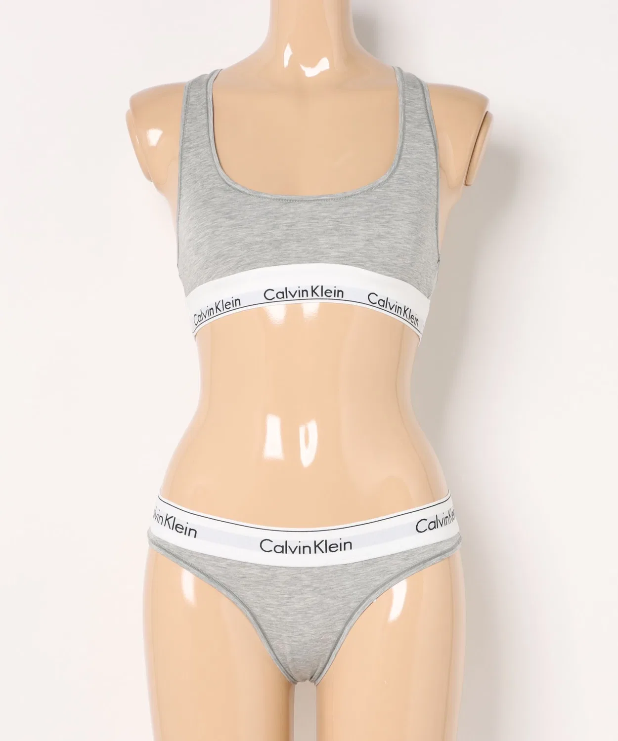 Женский комплект бюстгальтера и трусов-слипов без косточек Calvin Klein, Black — фото 4