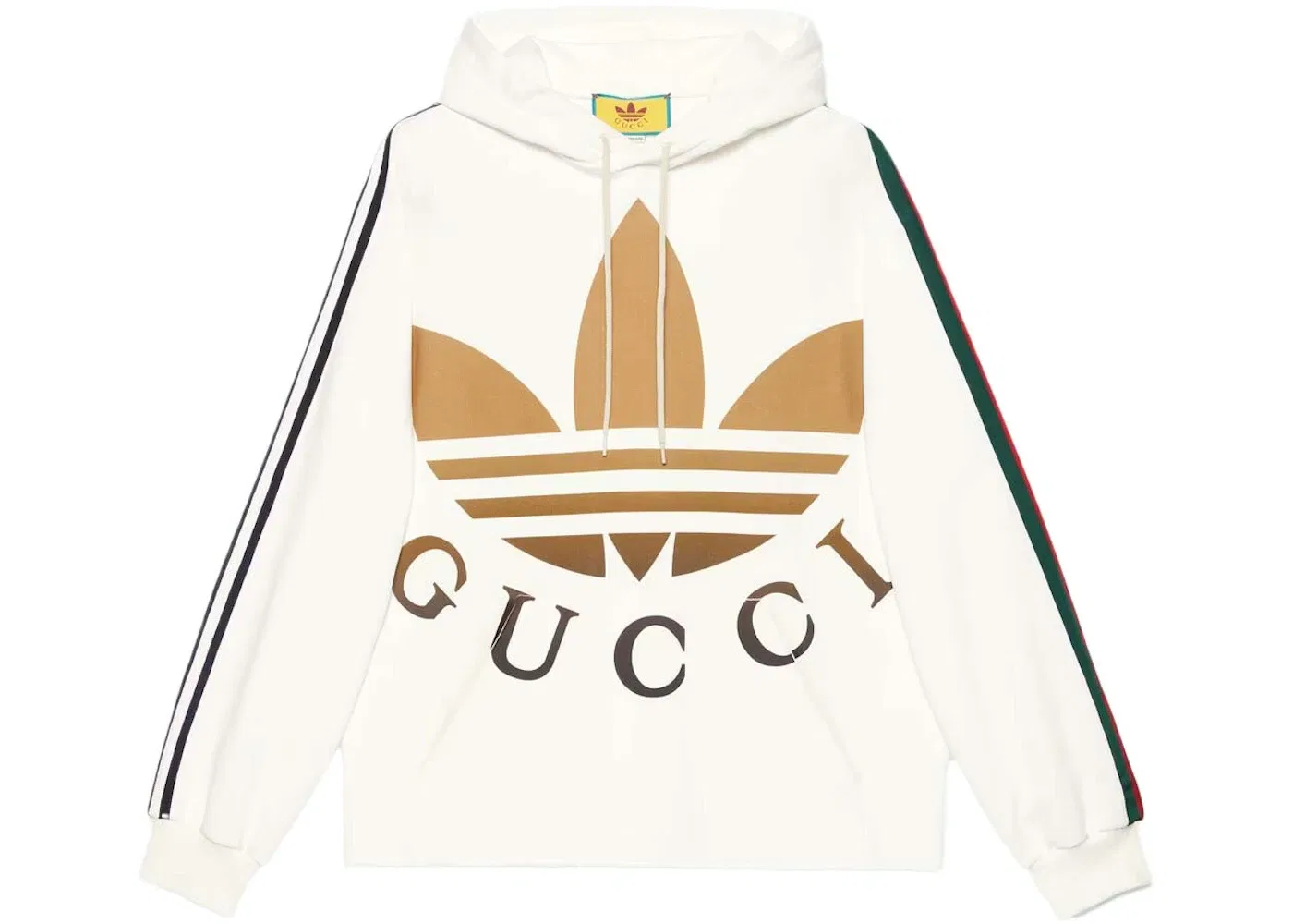 Мужская худи с капюшоном Gucci x Adidas Sweatshirt, Ivory