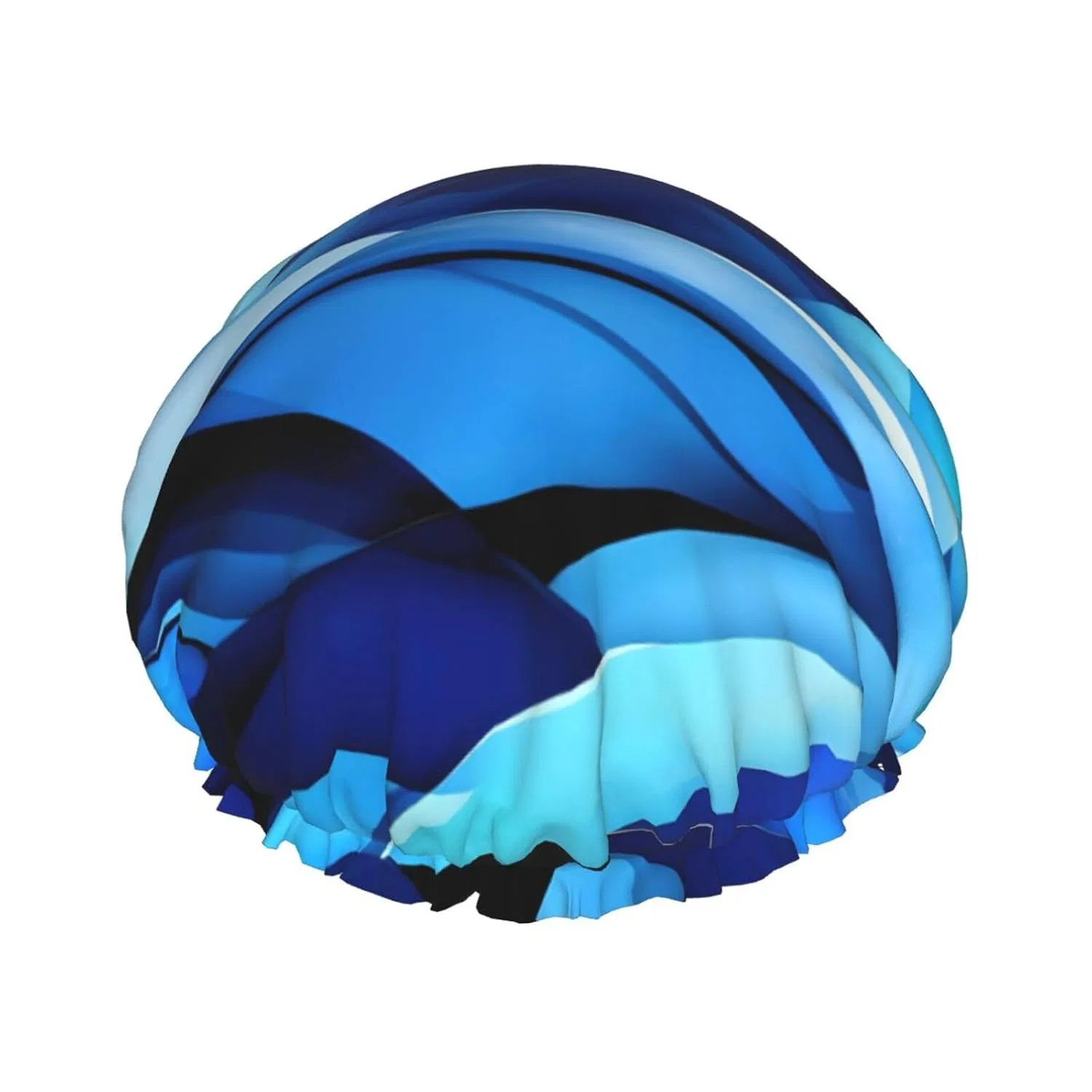 Шапочка для душа двойной слой, PULaif, Abstract Blue