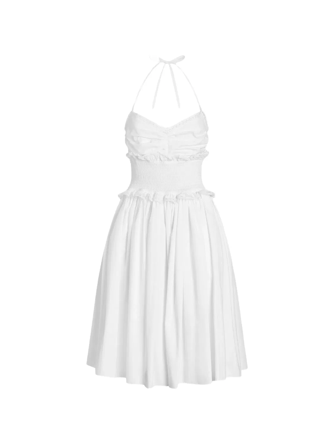 Поплиновое платье Dolce & Gabbana, белый