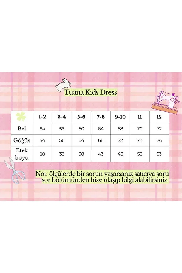 Детское платье для девочек с принтом Unicorn Special Day Tuana, Çok Renkli — фото 2