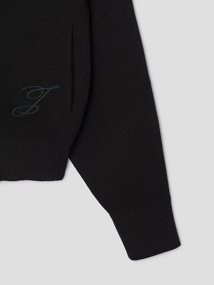 Кардиган вязаный оверсайз Le Cardigan Lavande JACQUEMUS, Black — фото 4
