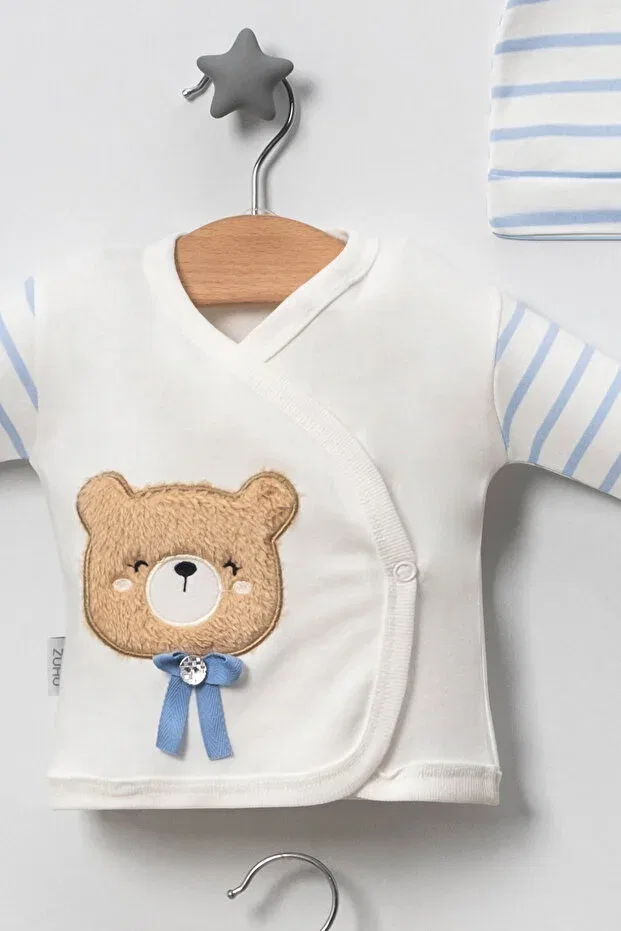 Детский комплект для новорожденных с принтом Suzene with Teddy Bear Neu Kids, Blue — фото 3