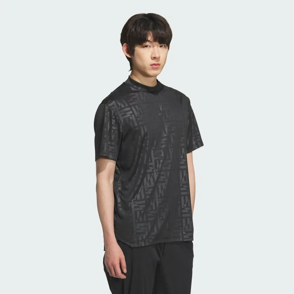 Футболка с тисненым логотипом BOS, воротником-стойкой и короткими рукавами Adidas, black — фото 3