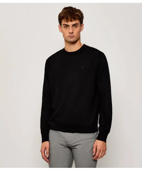 

Шерстяной свитер Regular fit Calvin Klein, черный