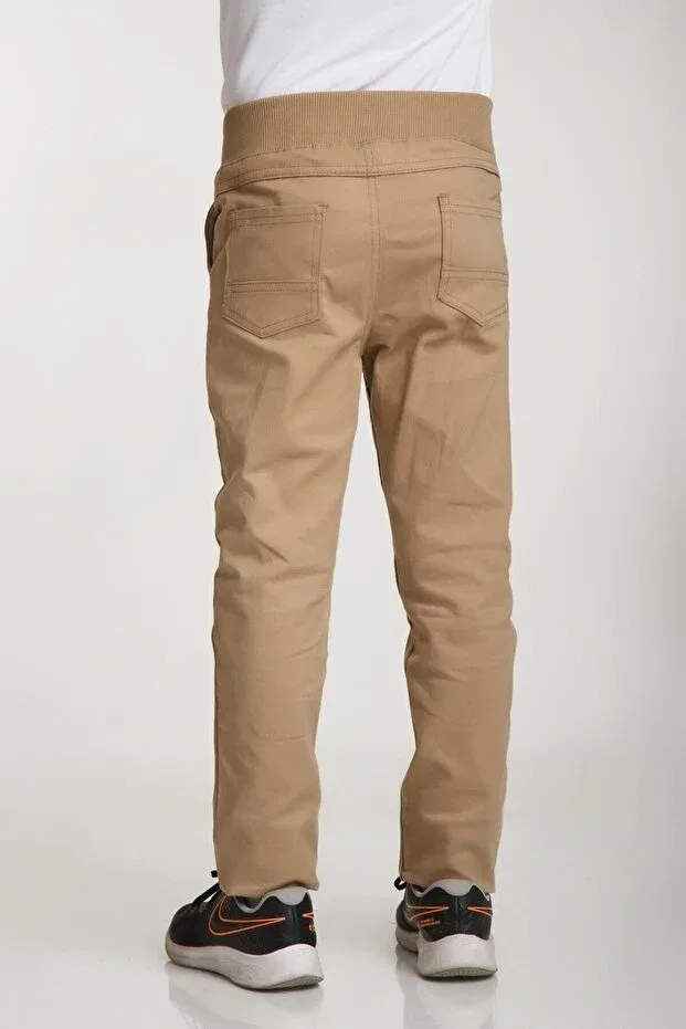 Детские брюки для девочек хлопковые Generic Brands, Beige — фото 2