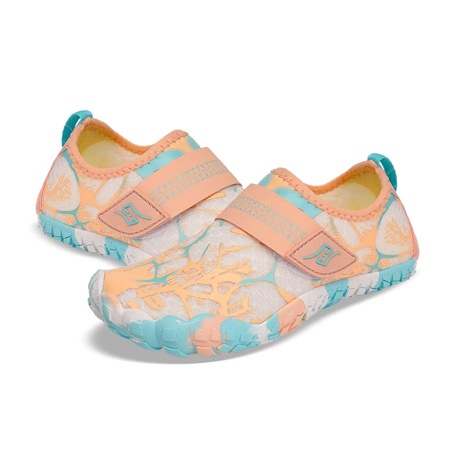 Детские кроссовки для девочек с принтом Pianta Larga Scarpe Barefoot Scarpe Traspiranti Primavera Bambina Estive Bimba Bambino 26 30 Corsa 31 con Le Dita da Acqua Sneakers Ragazzo di Tela XS 28 Lavoro Sottozero per Piede Piatto Trekking, Beige