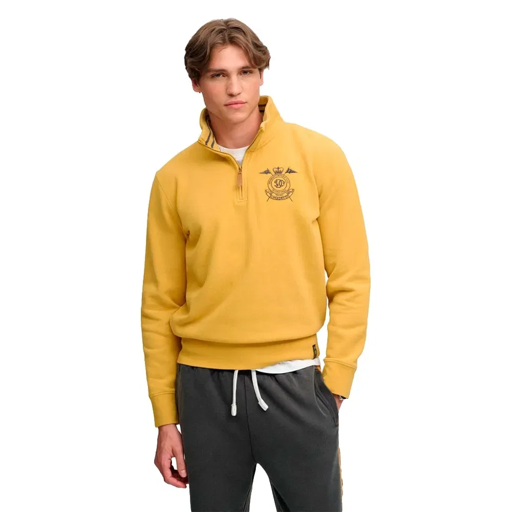 Мужской свитшот с полузамком Gothic Varsity Superdry, Yellow