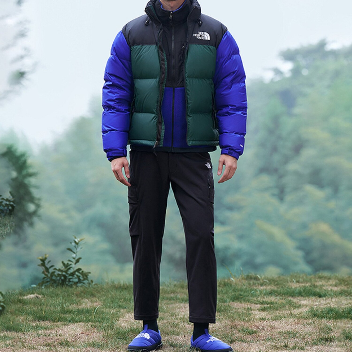 Пуховик мужской The North Face 1996 Retro Nuptse, бирюзовый — фото 2