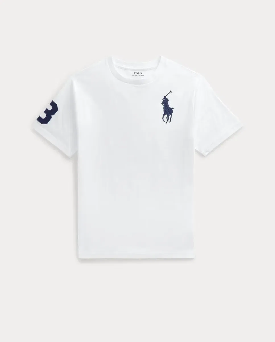 Детская футболка для мальчиков хлопковая Polo Ralph Lauren, Blanco — фото 4