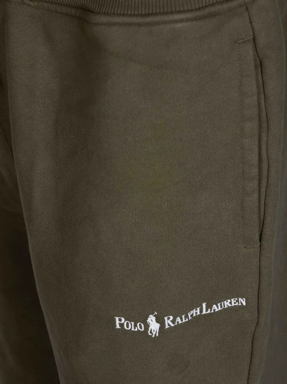 Спортивные брюки с логотипом и шнурком на поясе Polo Ralph Lauren, зеленый — фото 3