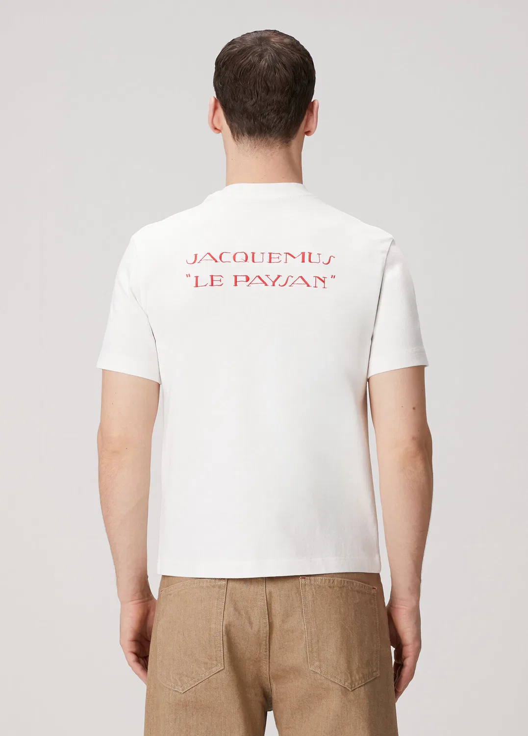 Футболка Jacquemus, кремовый — фото 4