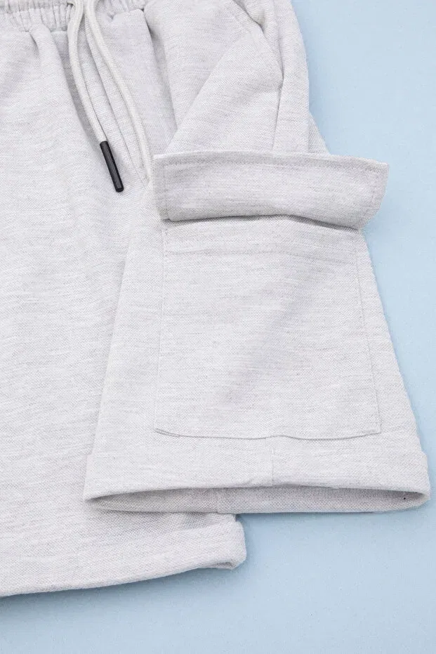 Детские шорты для мальчиков с карманом Cansın Mini, Light Gray — фото 4