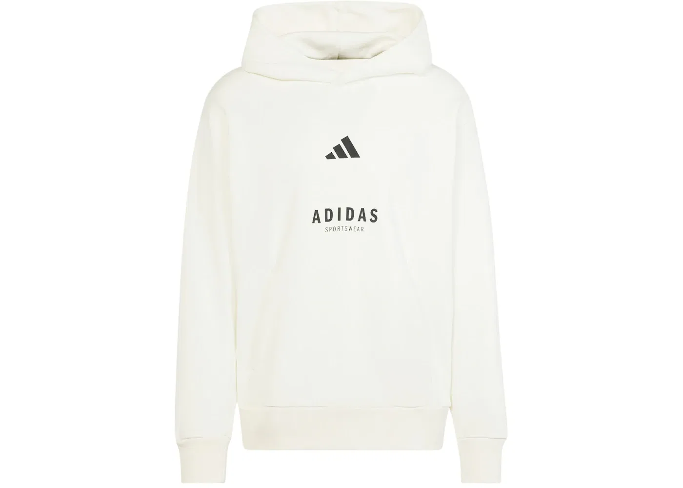 Мужская худи с принтом All Szn Fleece Graphic Hoodie Adidas, Off White/Black