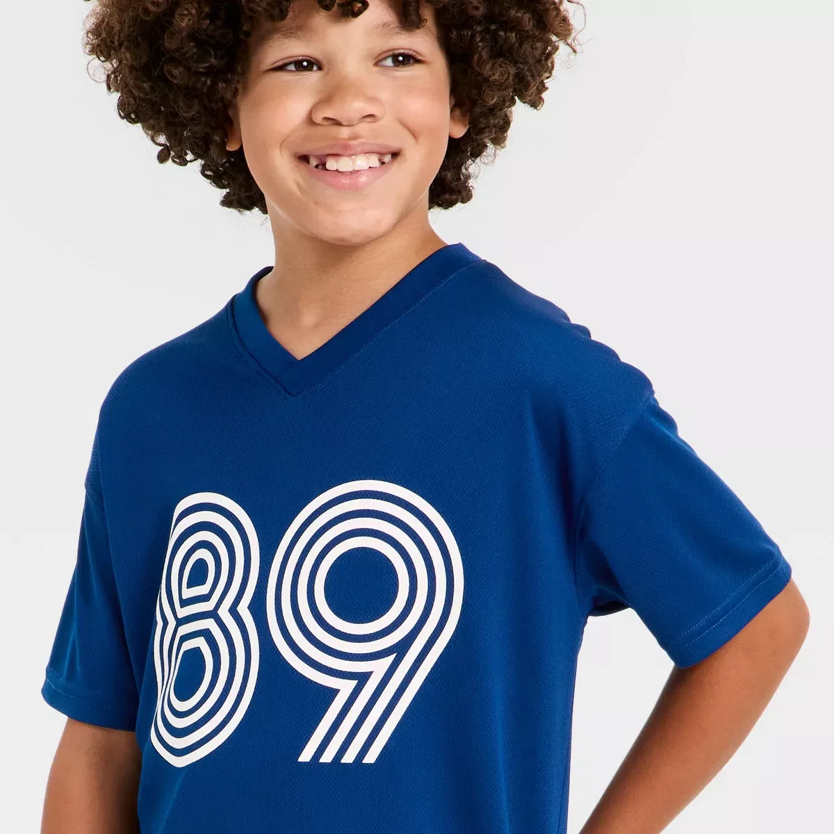 Детское джерси для мальчиков с коротким рукавом BOYS SPORTWEAR, Navy Blue — фото 2