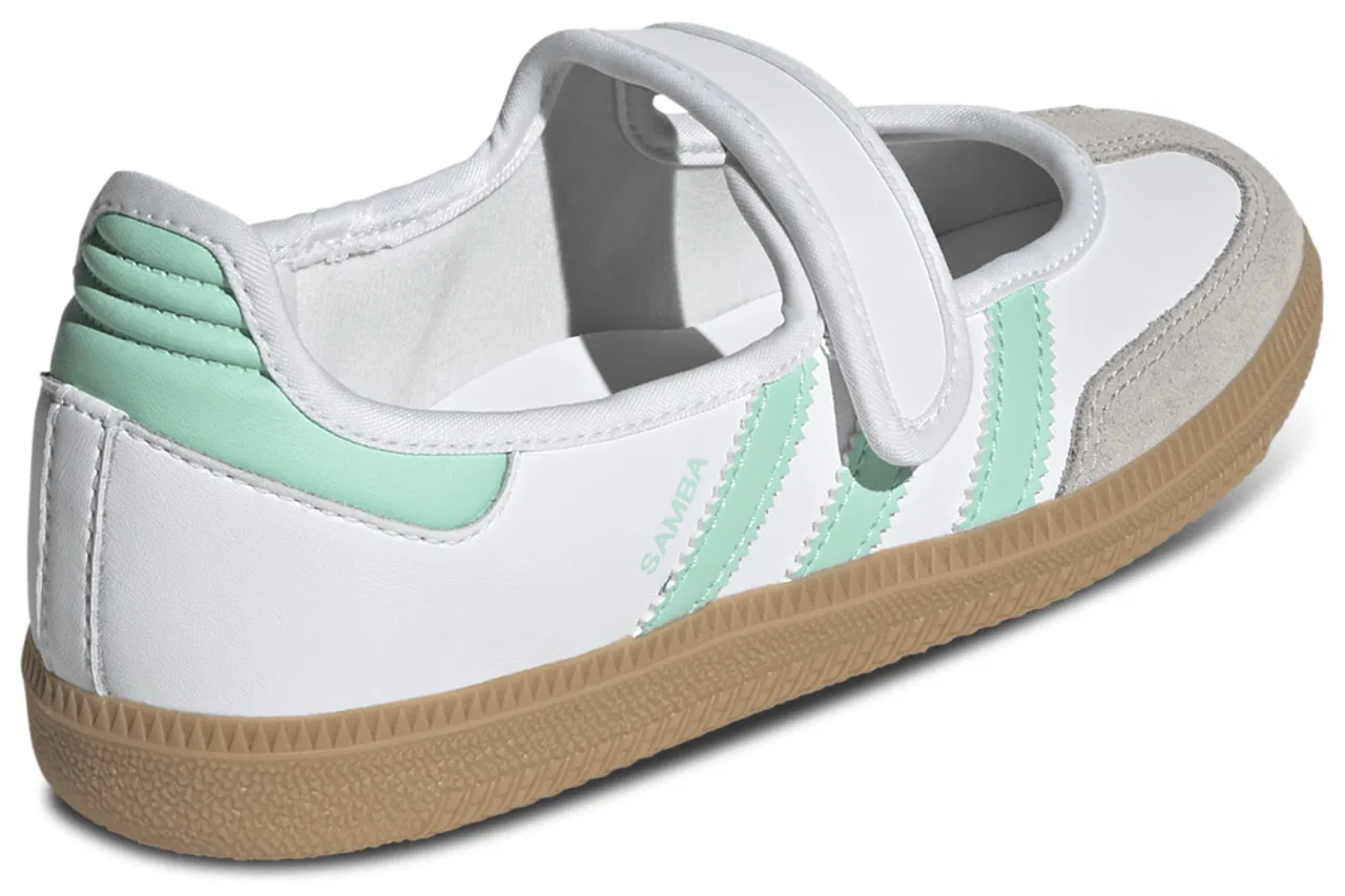 Кроссовки для девочек Samba Jane Adidas, цвет Easy Green/Ftwr White — фото 3