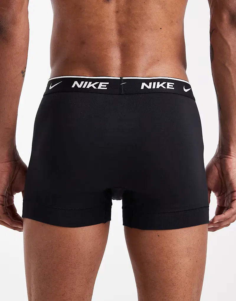 Боксеры-брифы хлопковые стретч 2 шт Nike Essential, черный — фото 3