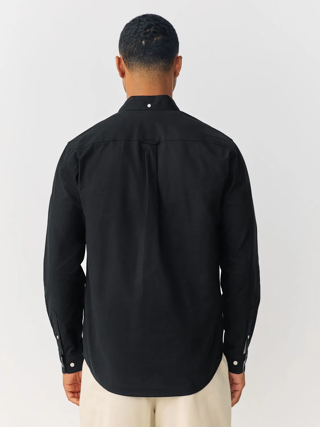 Рубашка оксфордская, Regular Fit, Black Next — фото 3