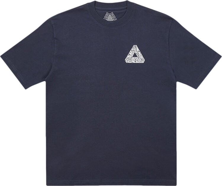 

Футболка Palace Tri-Text T-Shirt 'Navy', синий