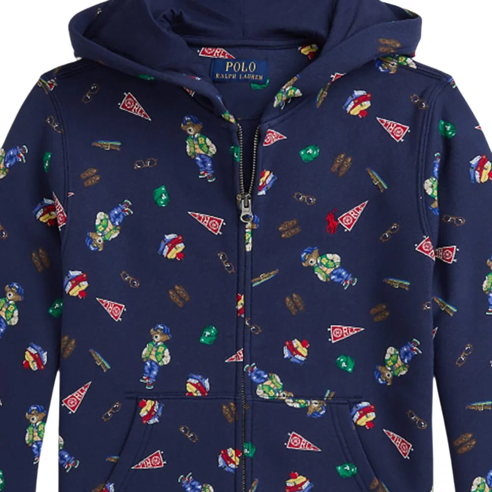 Детский свитшот с длинным рукавом Polo Ralph Lauren, Dark Blue — фото 4