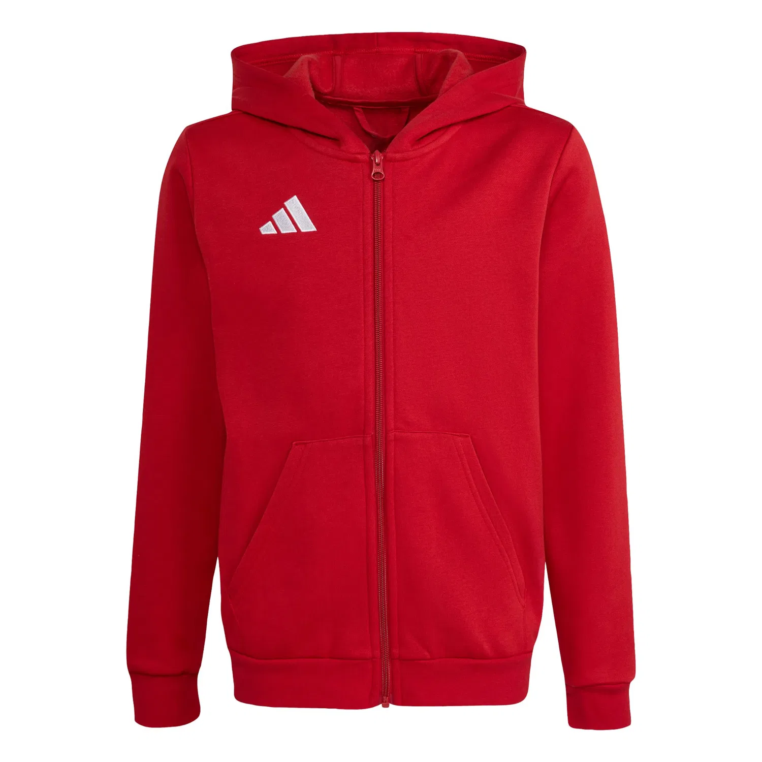 Спортивная толстовка на молнии Adidas Performance Entrada26 красного цвета