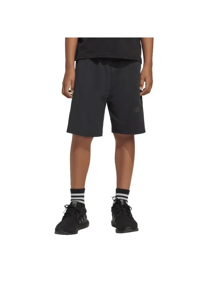 Шорты выше колена с логотипом Future Icons Adidas, черный — фото 2