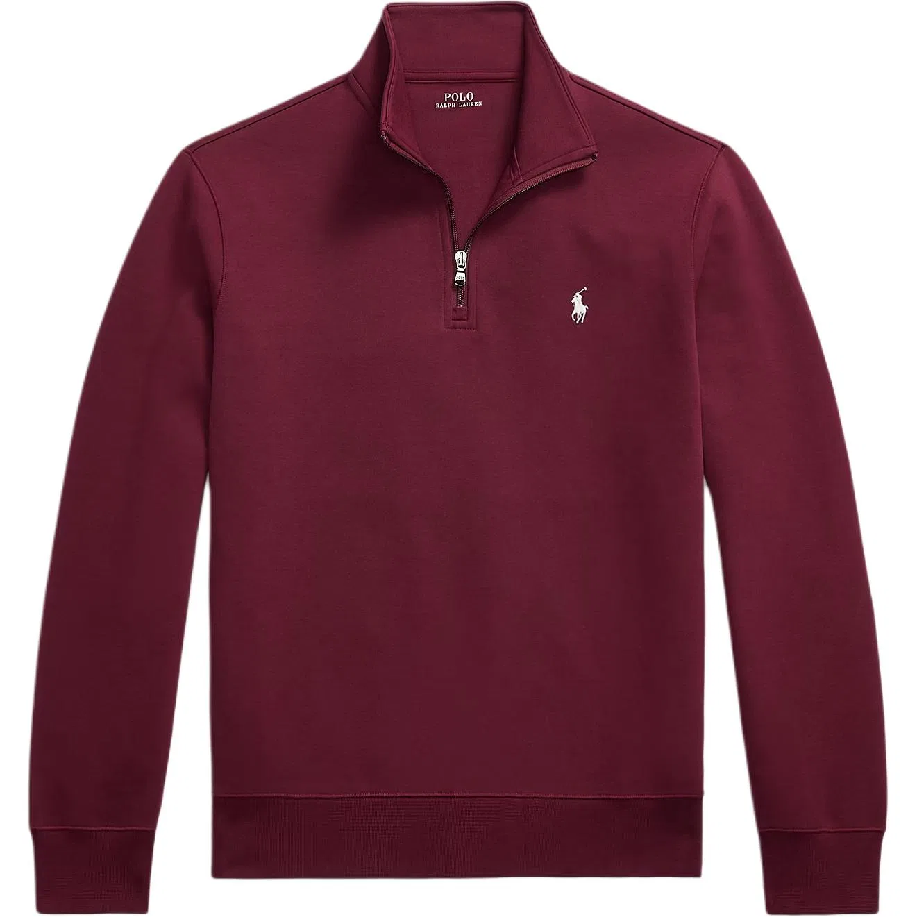 Поло с полузастежкой из хлопка Polo Ralph Lauren, Burgundy