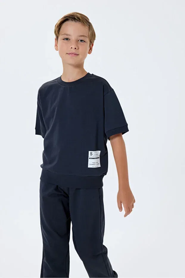 Детский спортивный комплект для мальчиков хлопковый Basics Rolypoly, Gray — фото 2