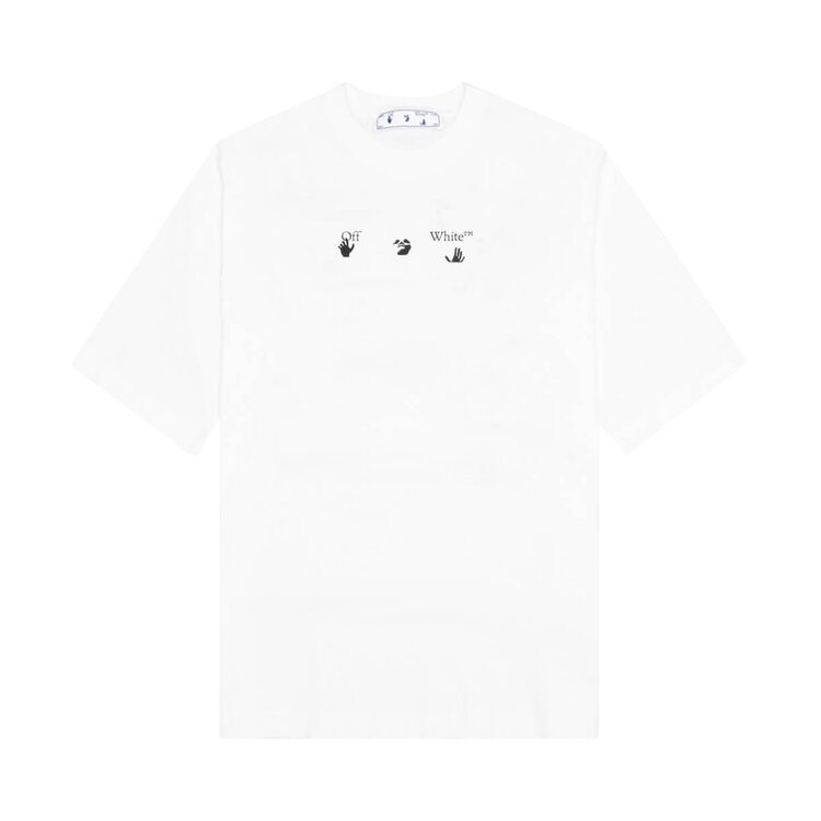 

Футболка Off-White Paint Splat Arrow Skate Tee 'White/Black', белый