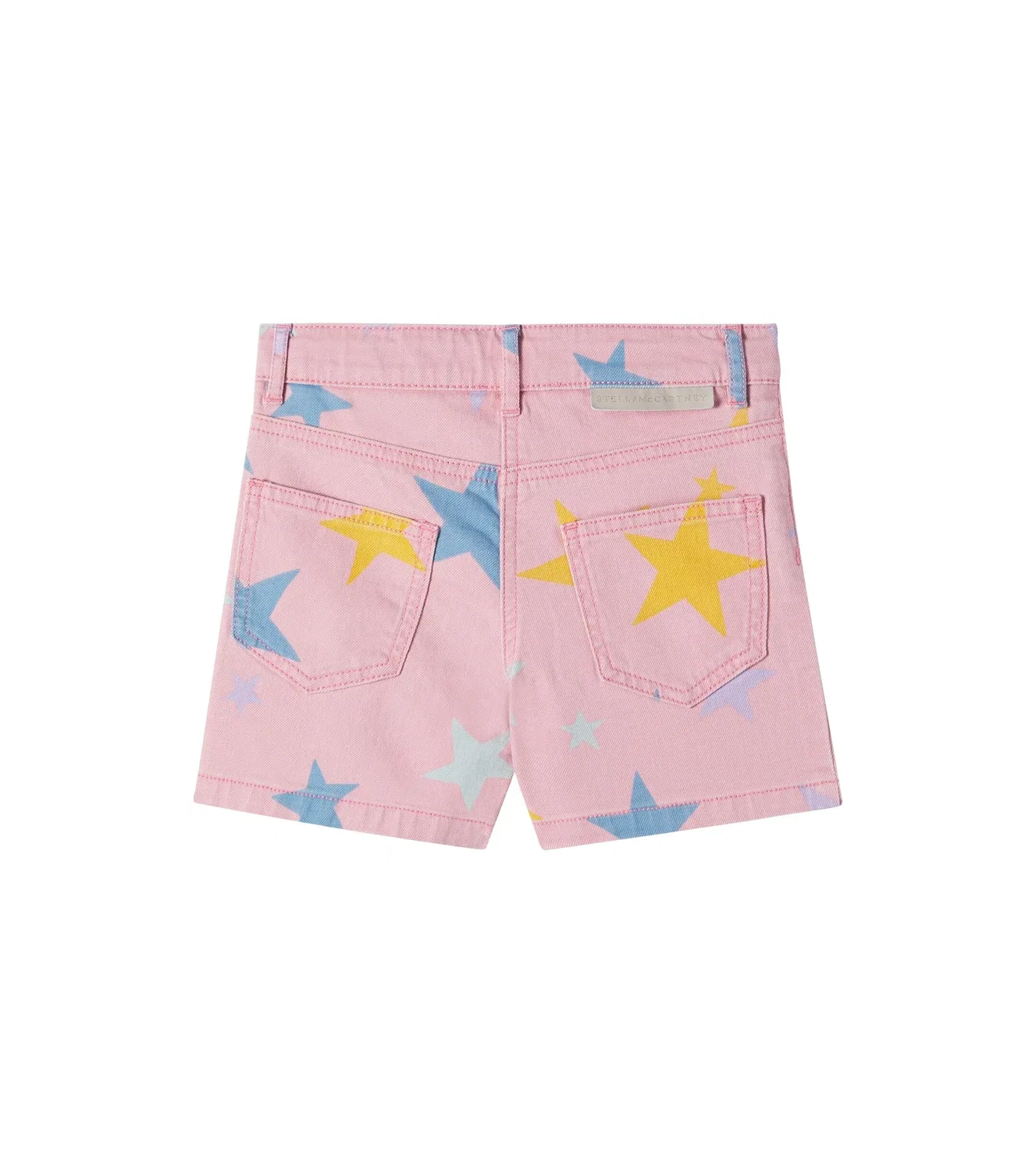 Шорты джинсовые с принтом Stella Mccartney Kids, розовый — фото 3