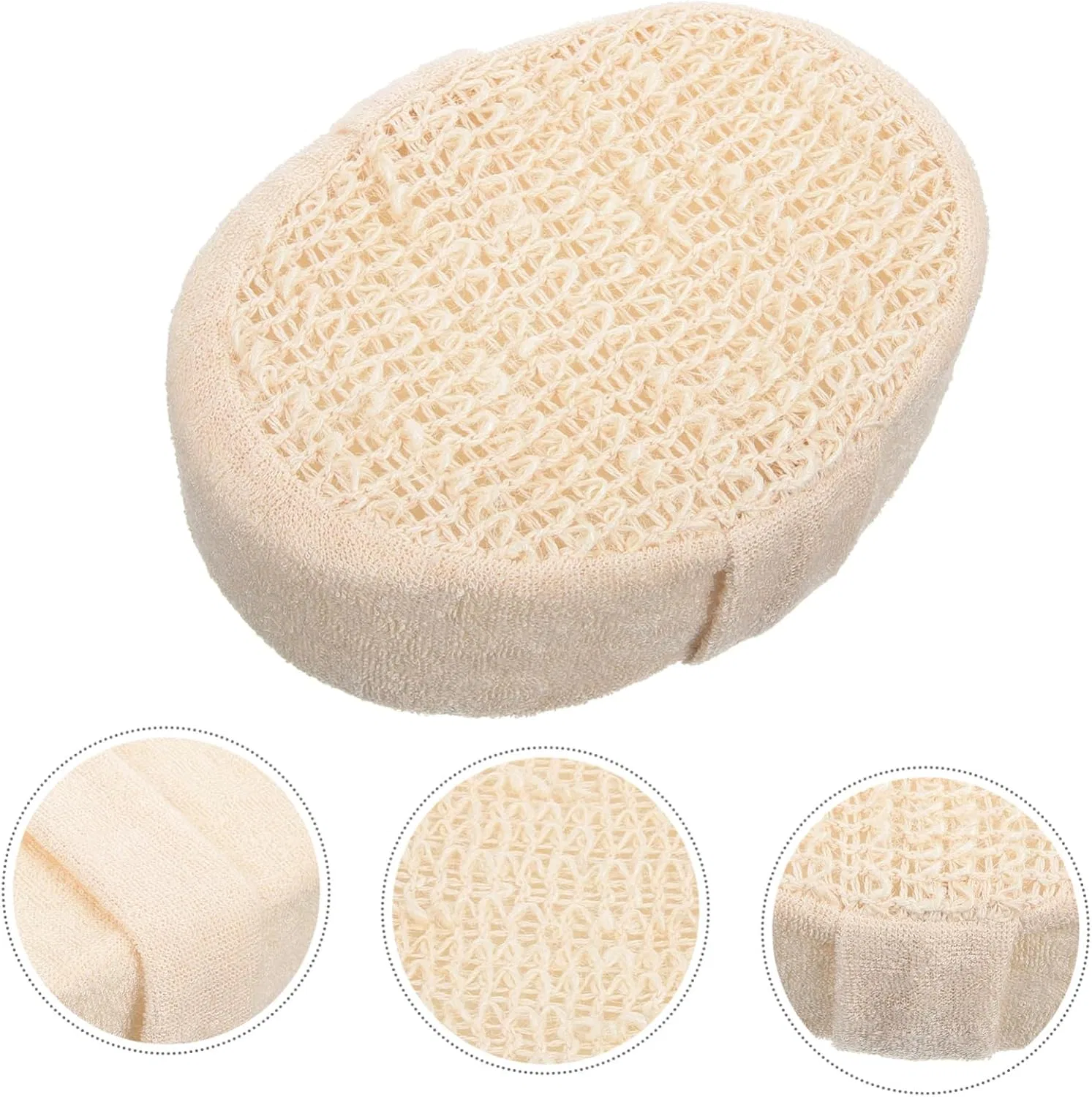 Мочалка для душа Cotton Veemoon, 14.7x11x5 см, Beige — фото 3