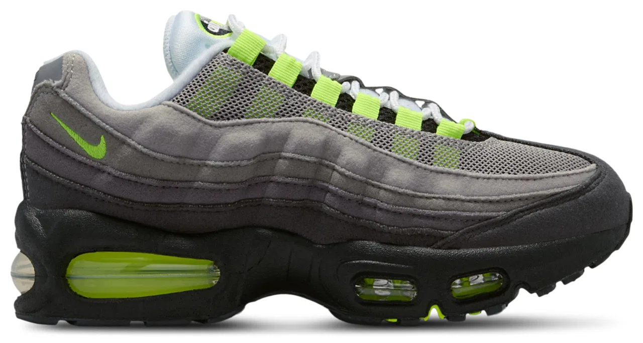Кроссовки для мальчиков Air Max 95 Nike, цвет Black/Neon Yellow/Anthracite