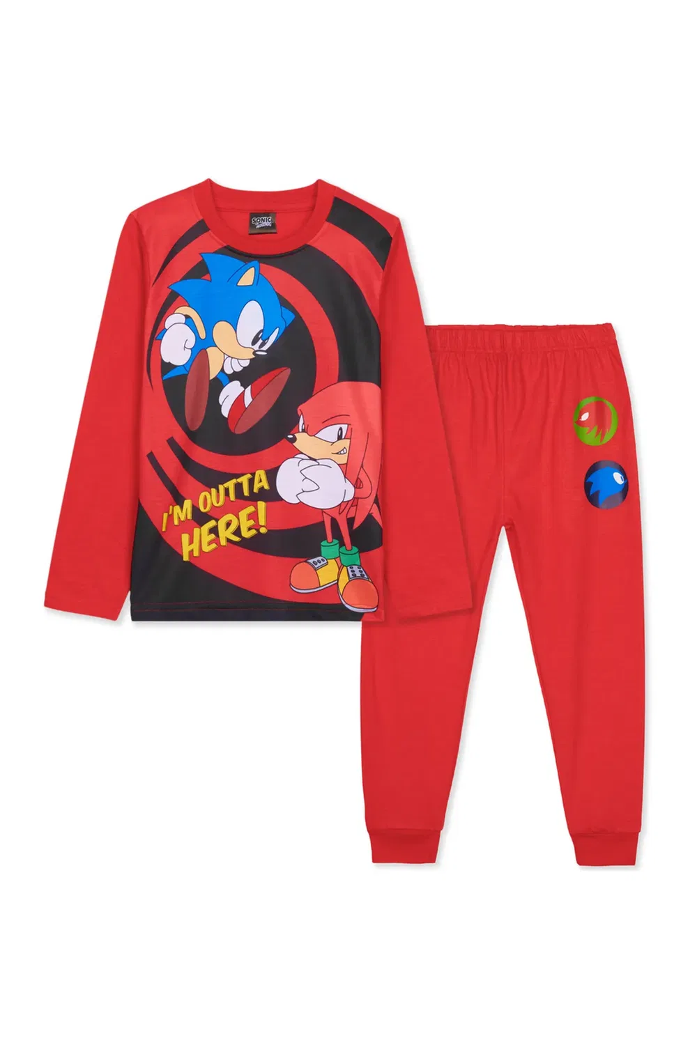 Детский комплект пижамы Sonic The Hedgehog, Red