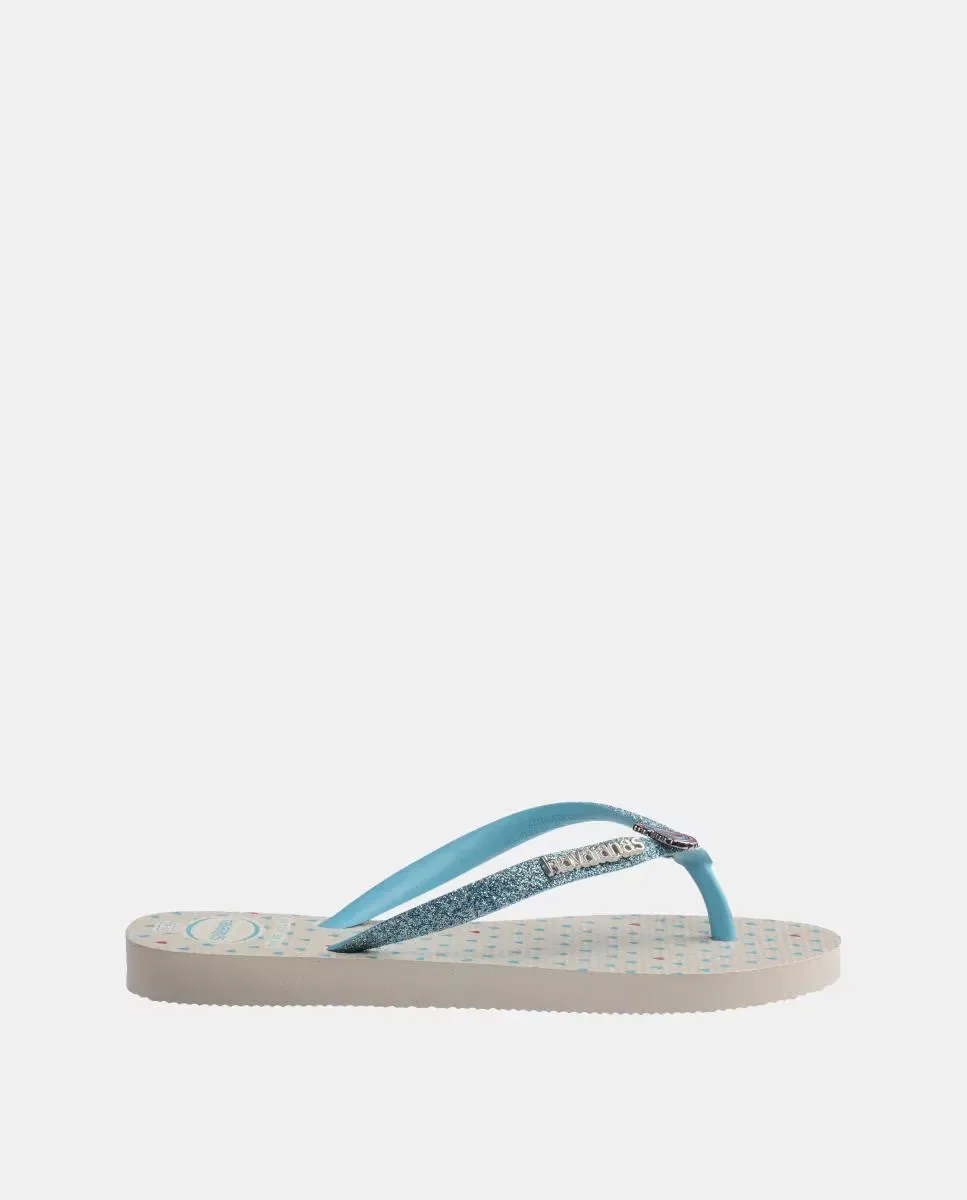 Детские шлепанцы с блестками Slim Glitter Havaianas — фото 3