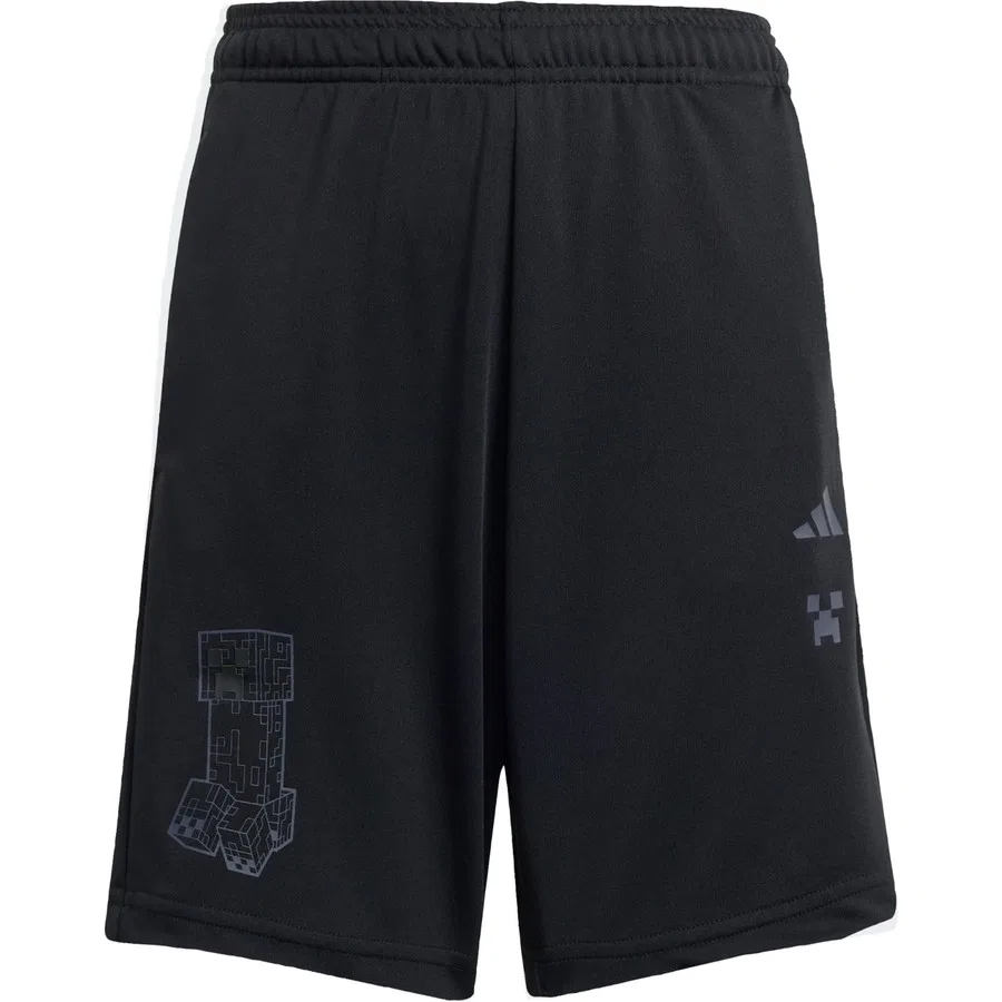 Шорты спортивные с принтом Minecraft Training Short adidas, Черный — фото 3