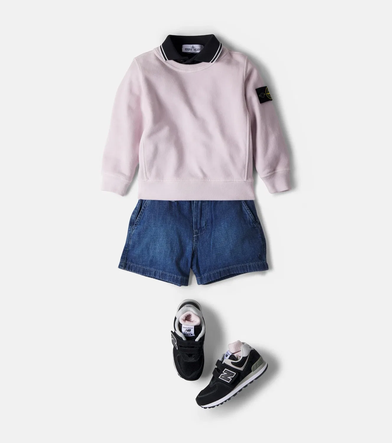 Толстовка хлопковая Compass Stone Island Junior, розовый — фото 2