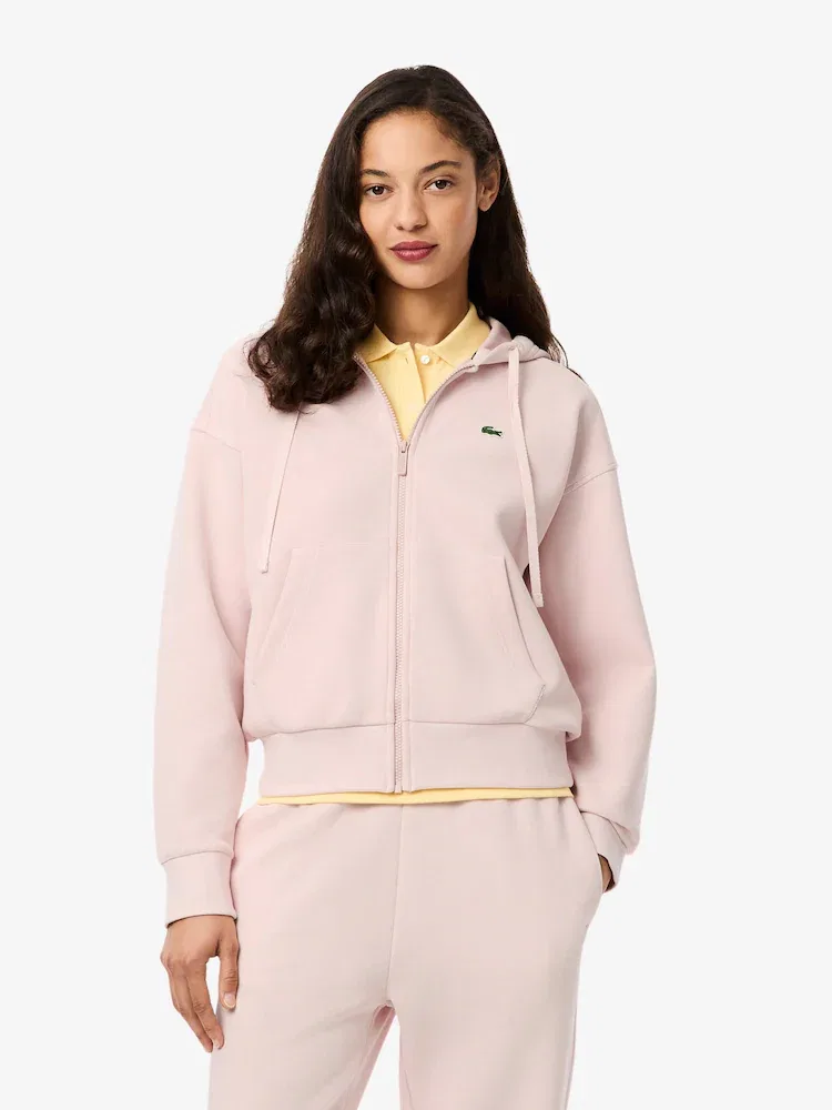 Худи LACOSTE ADY, с капюшоном, на молнии, бежевая