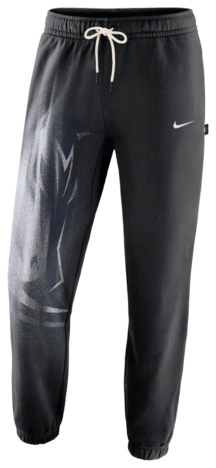 Мужские спортивные штаны утепленные с технологией Therma-FIT Mavericks Basketball Icon Nike, белый/черный — фото 3