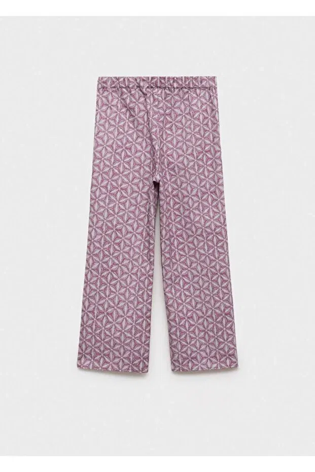Детские брюки для девочек вязаные Carlota Mango Kids, Pink — фото 2