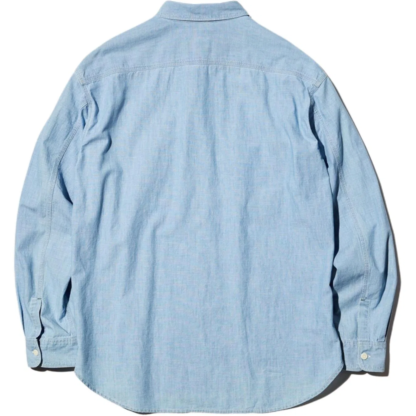 Мужская рубашка с отложным воротником UNIQLO, Aqua Blue — фото 3