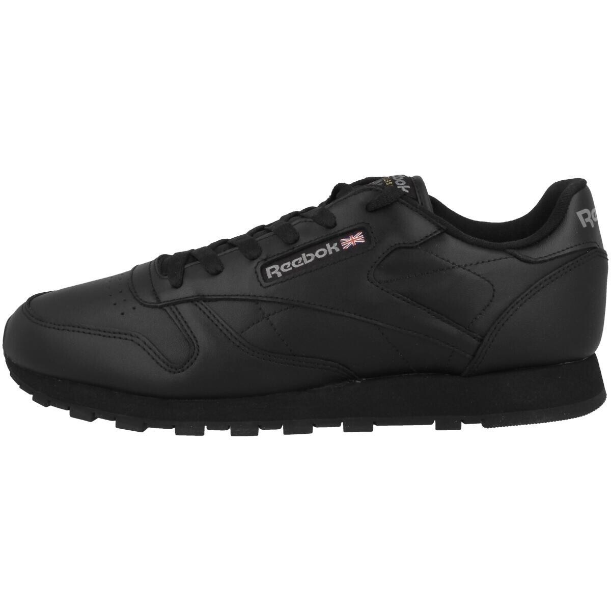 

Женские низкие кеды Classic Leather REEBOK, черный