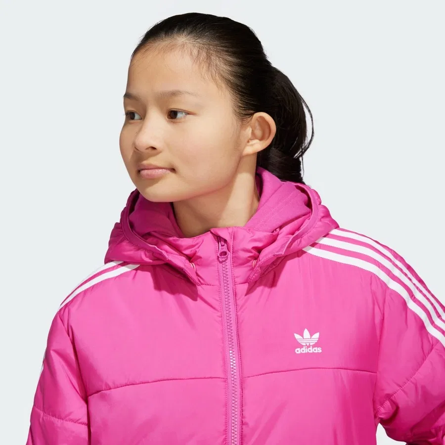 Детская куртка с принтом Adicolor adidas, Розовый — фото 4