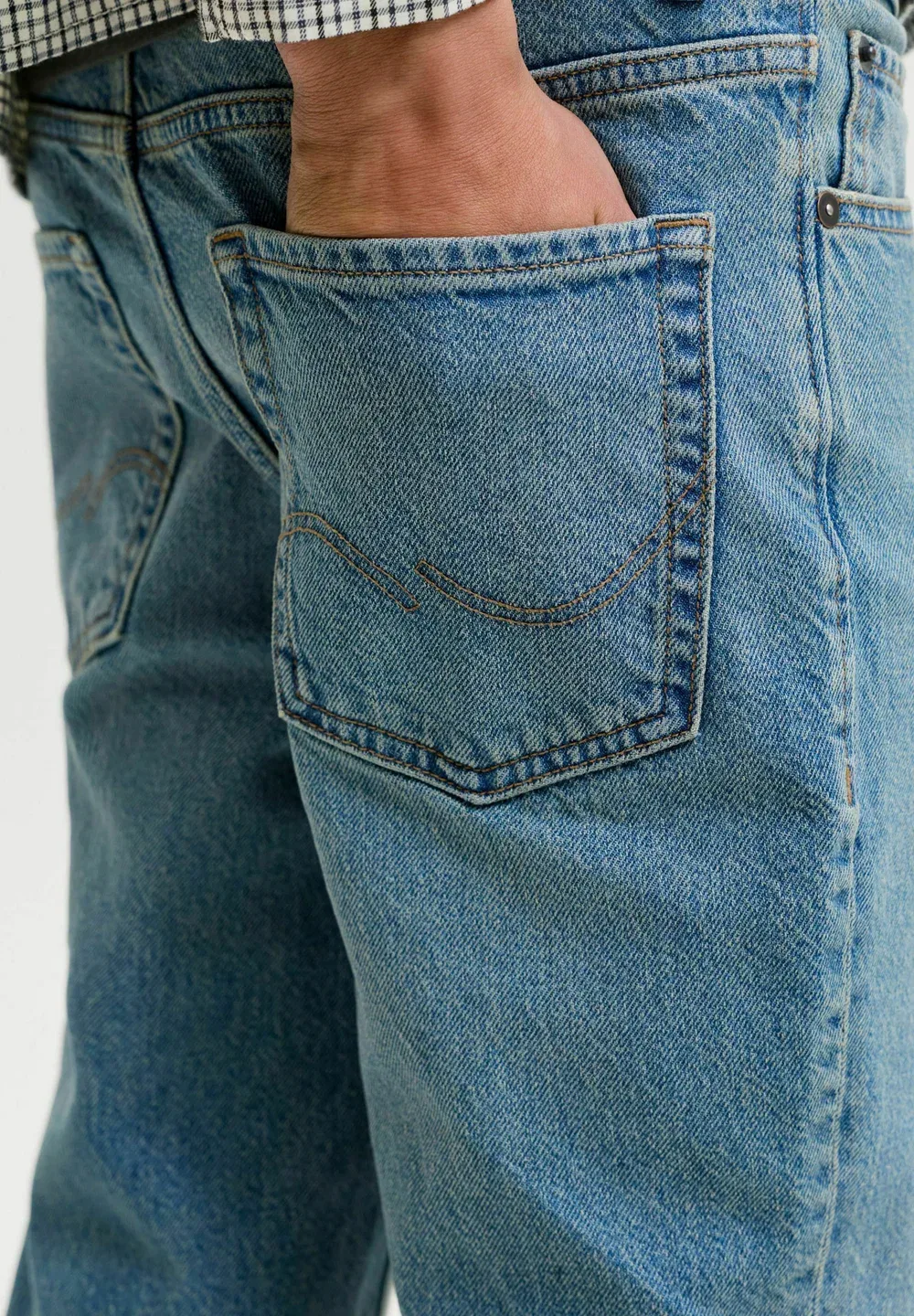 Джинсы прямого кроя jjiclark jjoriginal sq 761 jnr джинсы прямого кроя для подростков Jack & Jones Junior, Blue Denim — фото 4