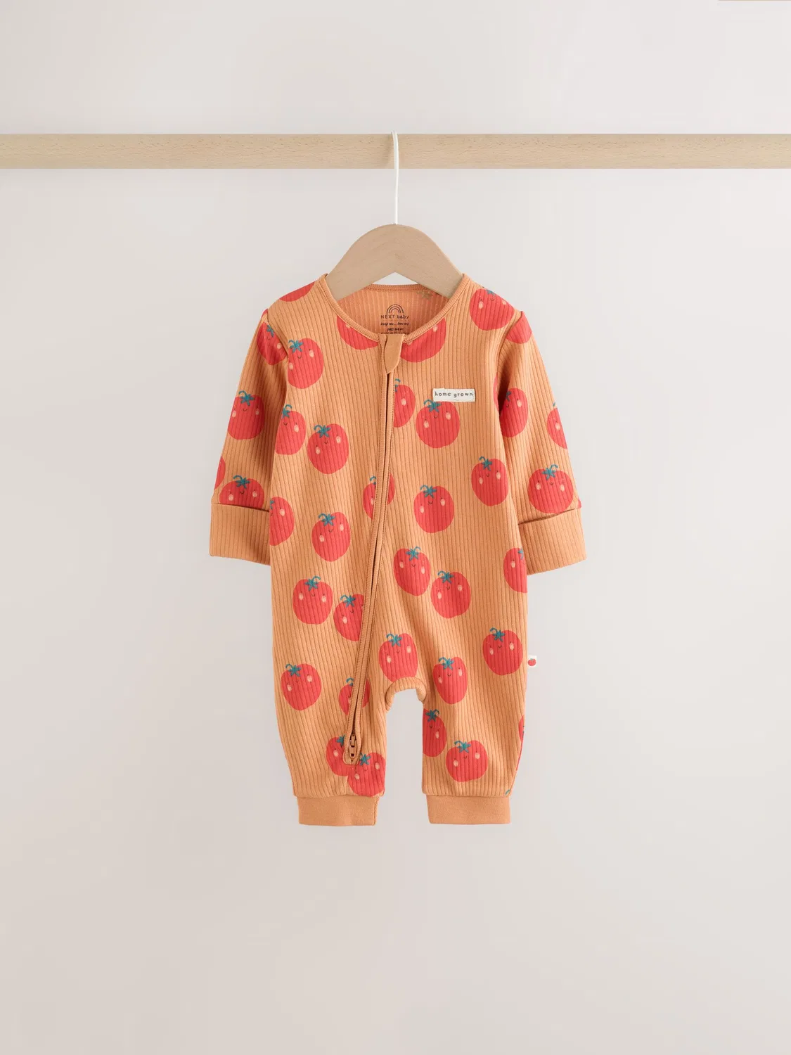 Next Детские пижамы Bright Fruits с двусторонней молнией, 3 шт. (0-3 года) — фото 2