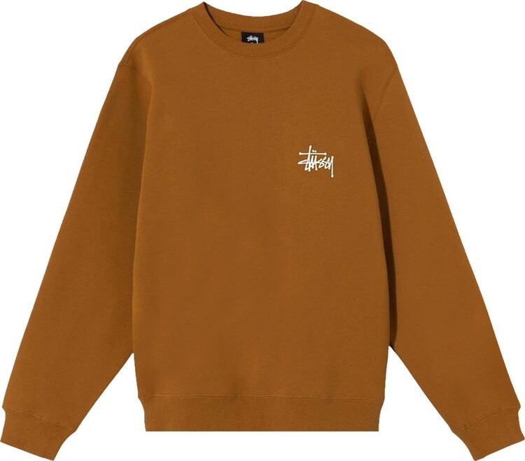 

Толстовка Stussy Basic Crew 'Caramel', загар