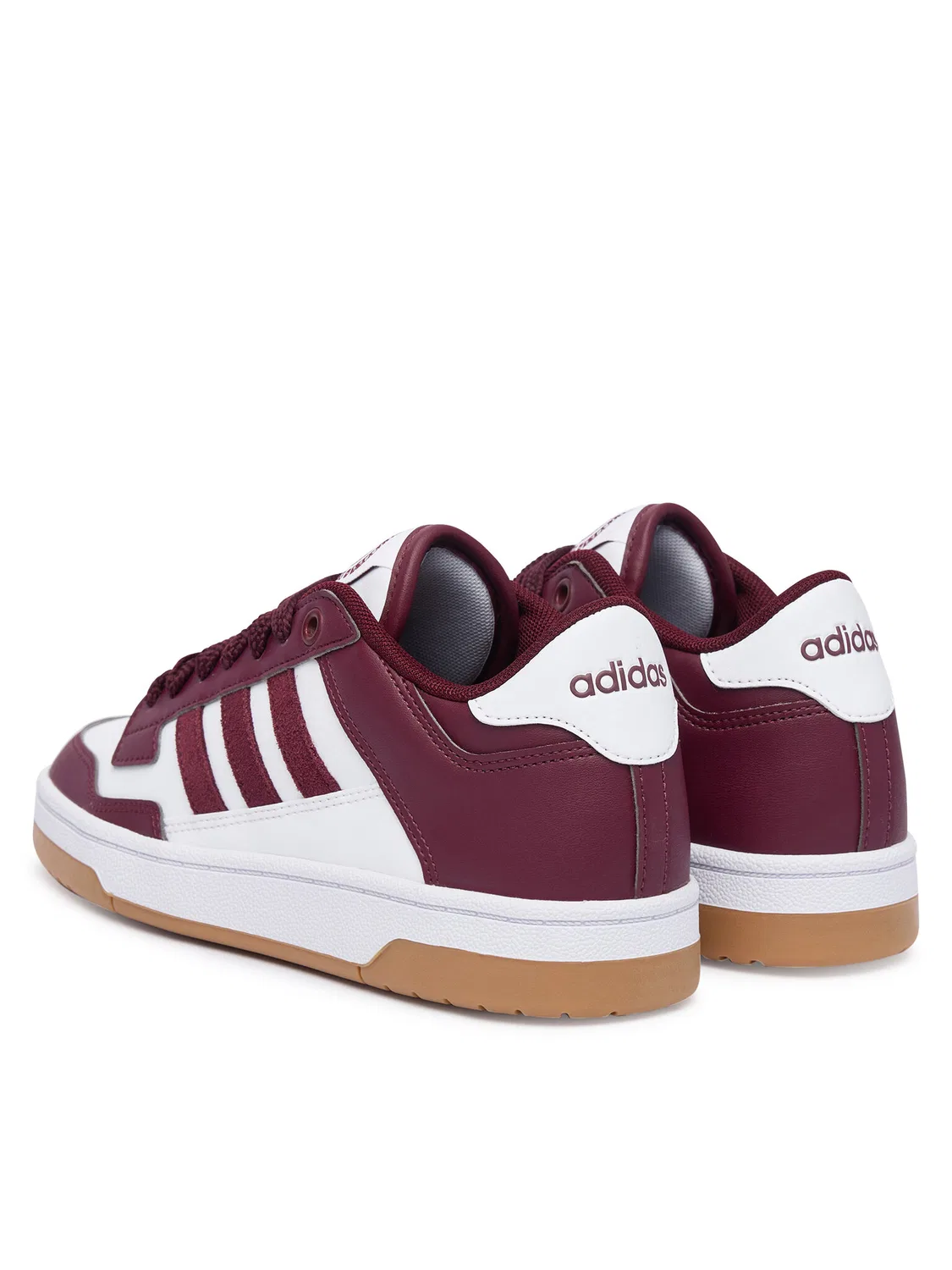 Кроссовки для мальчика Rapid Court Low Shoes Adidas, темно-красный — фото 3