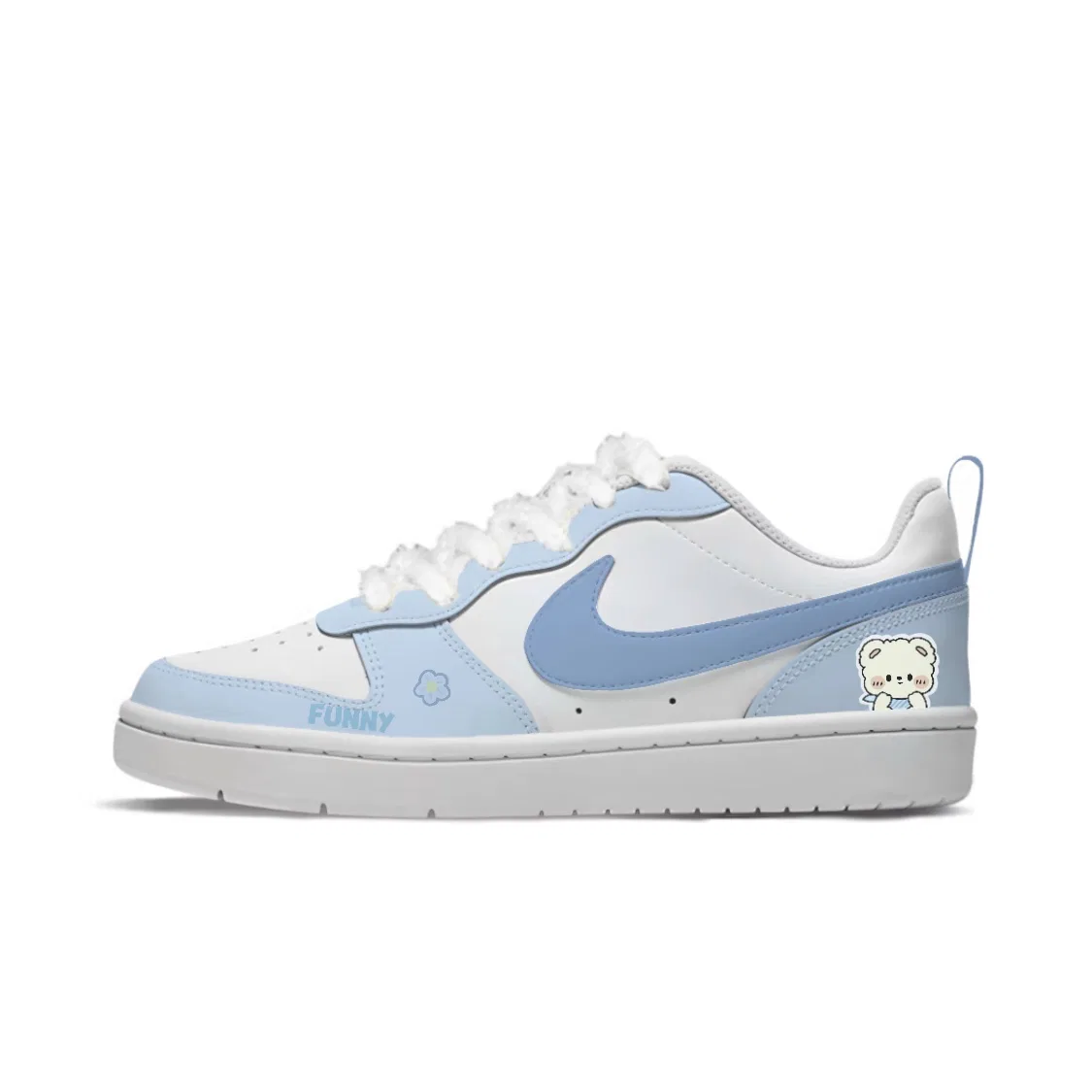 Женские кроссовки для скейтбординга с принтом Court Borough Nike, Clear Blue