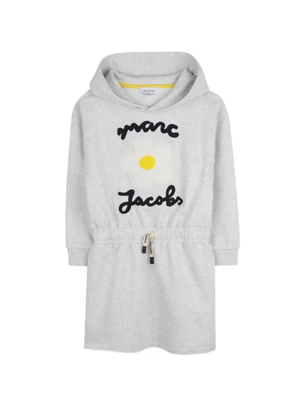 Платье-худи с вышитым логотипом Marc Jacobs Kids, серый