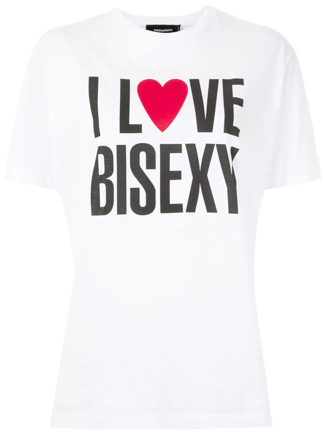 Футболка с принтом I Love Bisexy Dsquared2, белый