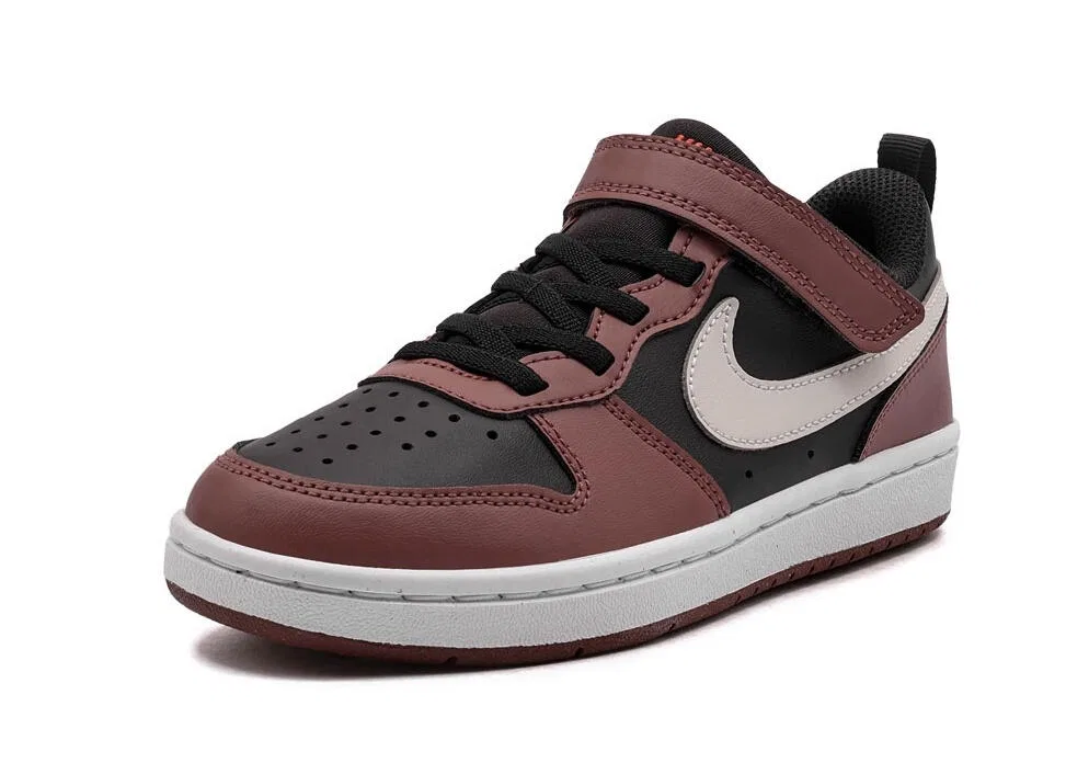 Детские кожаные кроссовки Court Borough Low Recraft Nike, Braun — фото 4